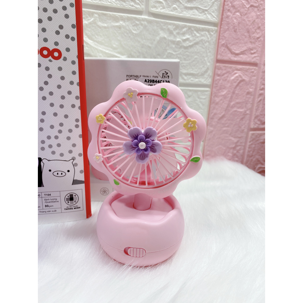 ✨ Quạt mini để bàn hình Hoa 🌺 Xinh Xắn - Giá 💰:  49k / Chiếc