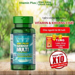 Vitamin và Khoáng chất tổng hợp cho người 50t ABC Plus Senior MultiVitamin 60 viên