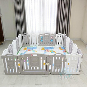 Quây cũi nhựa cho bé hình gấu mẫu mới 2023
