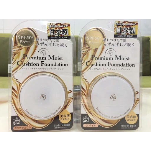 Phấn Nước Premium Cushion Foundation Moist/Matte Tiara Girl TG Nhật Bản