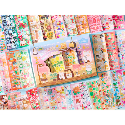 Tấm sticker nhiều hình ngẫu nhiên siêu cute 1 tấm-Happyfunny