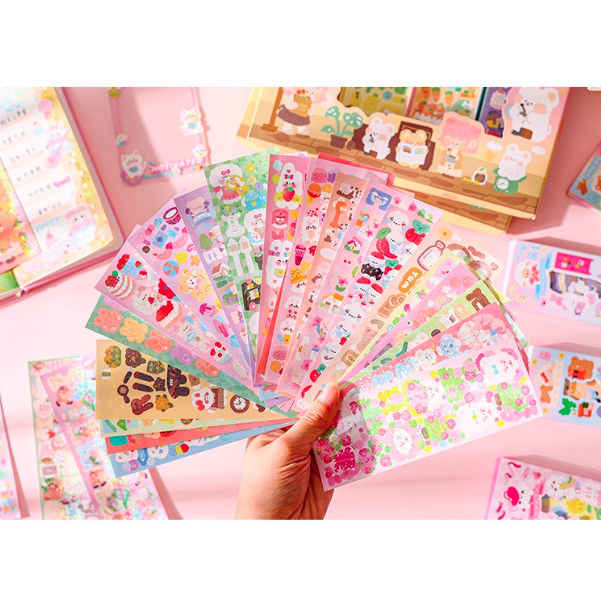 Tấm sticker nhiều hình ngẫu nhiên siêu cute 1 tấm-Happyfunny