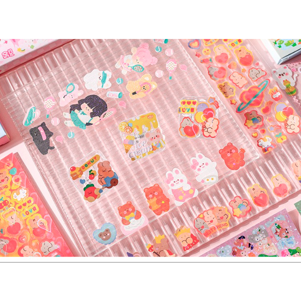 Tấm sticker nhiều hình ngẫu nhiên siêu cute 1 tấm-Happyfunny