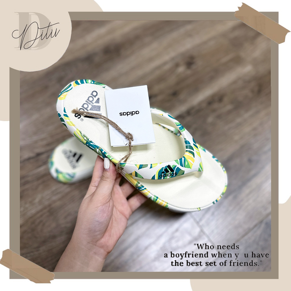 Dép Tông Adidas Xỏ Ngón, Dép Kẹp Adidas In 3D Nam Nữ Hàng Cao Cấp Phong Cách Thời Trang Đủ Màu Và Size