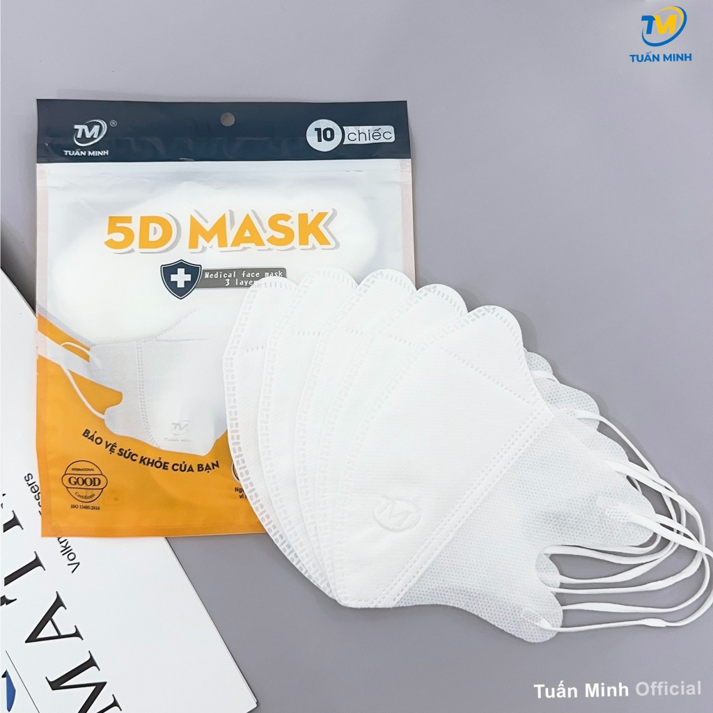 50c Khẩu Trang 5D Người Lớn Cao Cấp