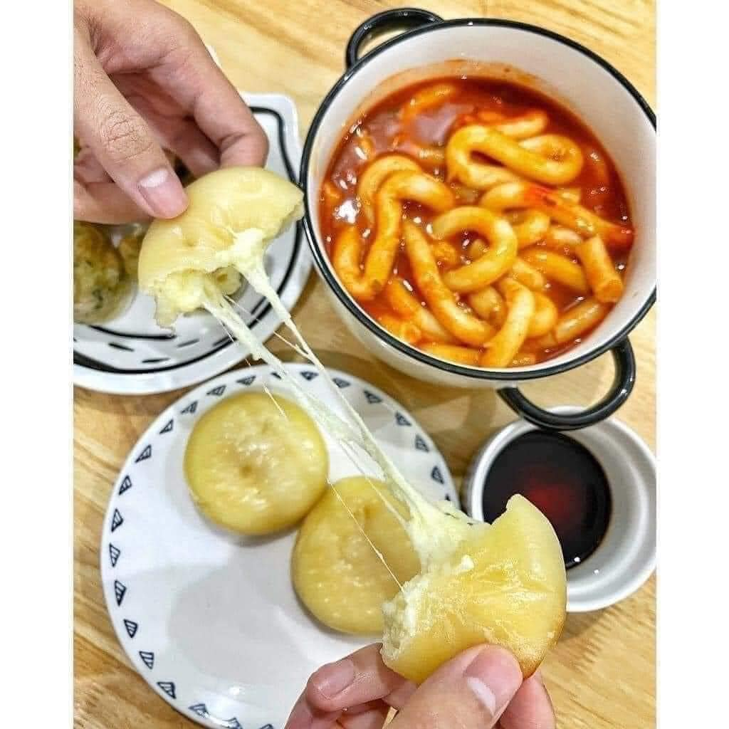 Bánh nếp nhân phô mai Hotteok Hàn quốc 600g, bánh xếp hotteok hot hít