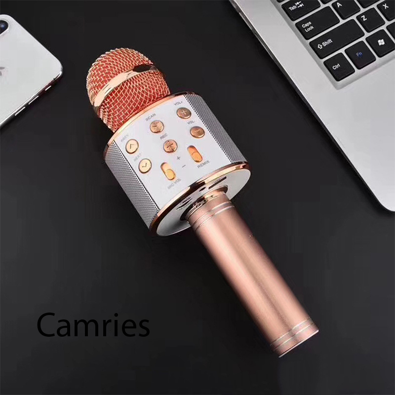 Micro Hát Karaoke Bluetooth Không Dây WS-858-camries;p98787