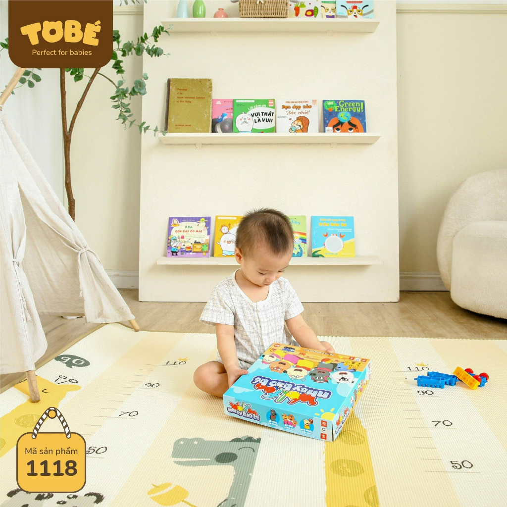 Thảm cuộn silicon chất liệu XPE phủ Silicone tinh khiết không mùi cho bé luankidsbaby