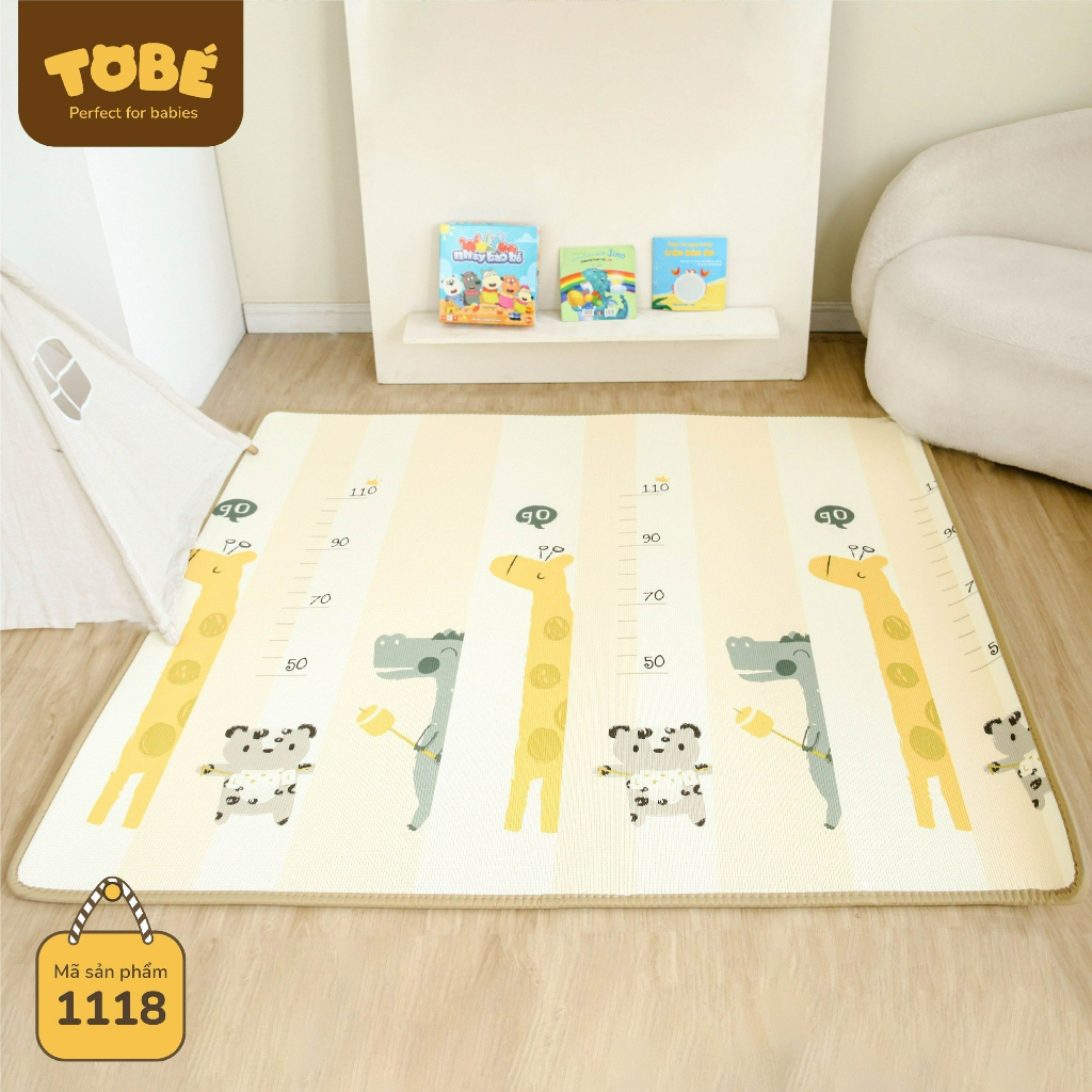 Thảm cuộn silicon chất liệu XPE phủ Silicone tinh khiết không mùi cho bé luankidsbaby