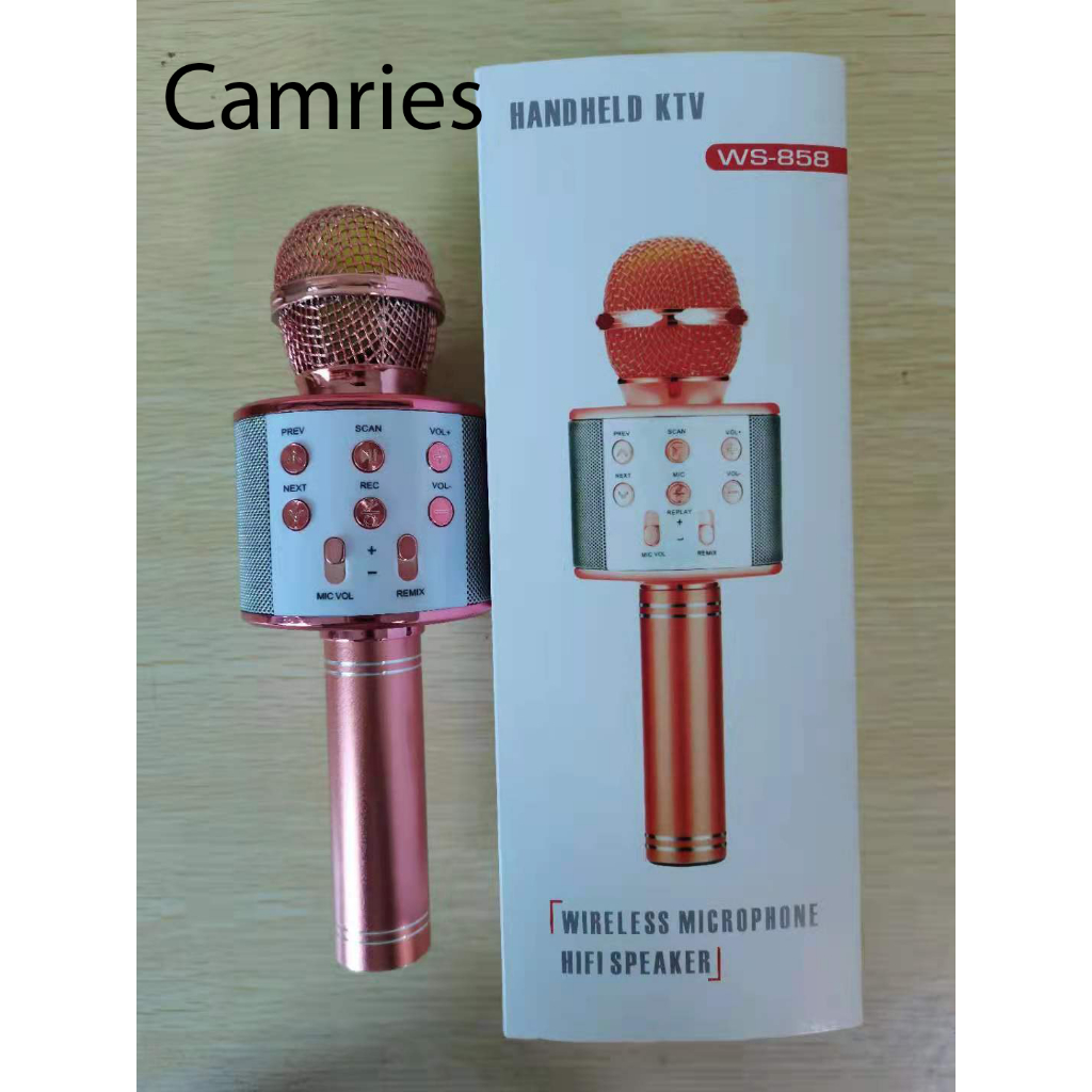 Micro Hát Karaoke Bluetooth Không Dây WS-858-camries;p98787