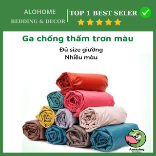 Ga chống thấm trơn màu kích thước m6/m8/2m2 giao màu ngẫu nhiên - Ga chống thấm màu trơn