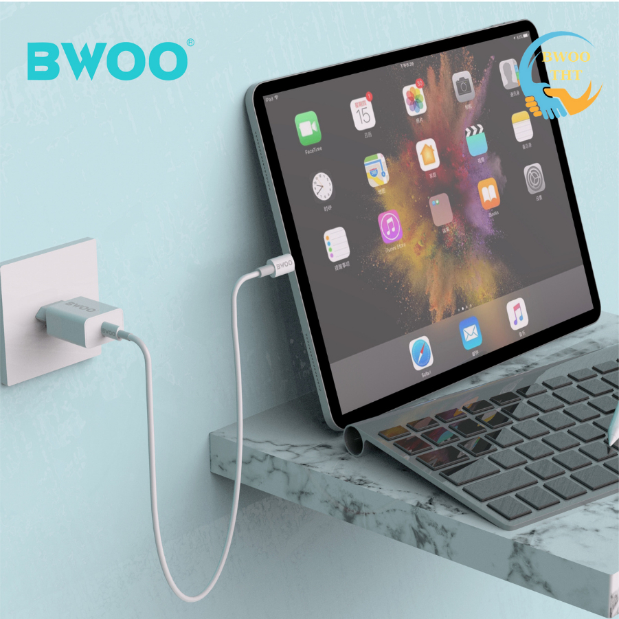Dây sạc nhanh PD 20w chính hãng BWOO X193 cáp silicon dùng cho 14 13 12pro 11promax xsmax ...