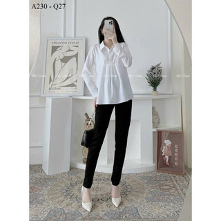 Áo Sơ Mi Trắng Bầu Công Sở
