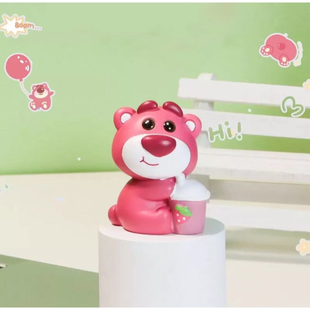 Tượng thạch cao gấu dâu ngộ nghĩnh mini 🍓