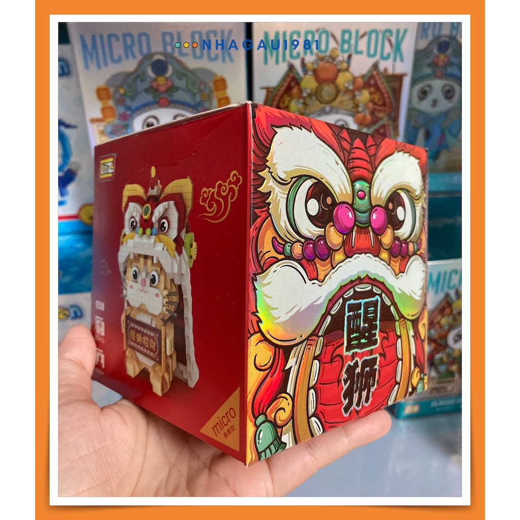 Đồ Chơi Lắp Ráp Mô Hình Nhân Vật Kinh Kịch Opera Linh Thú Đón Năm Mới Hãng Loz Shop Nhagau1981