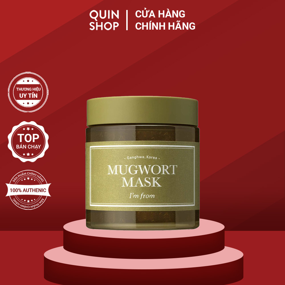 Mặt Nạ Ngải Cứu Làm Dịu Da, Dưỡng Sáng I'm From Mugwort Mask