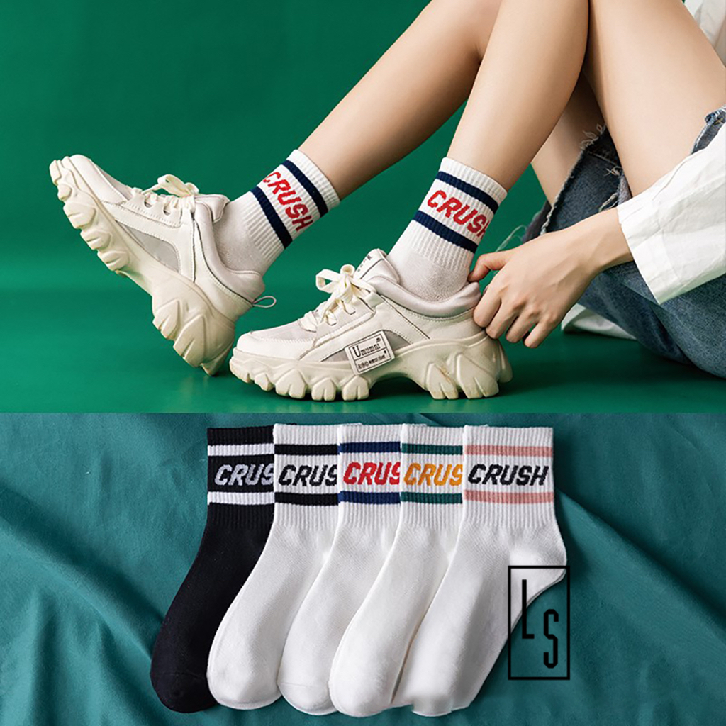 Vớ Cổ Trung Crush Chất Mỏng - Tất Crush Mỏng Cổ Trung