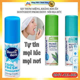Xịt thơm miệng, kháng khuẩn dontodent/prokudent- nội địa đức