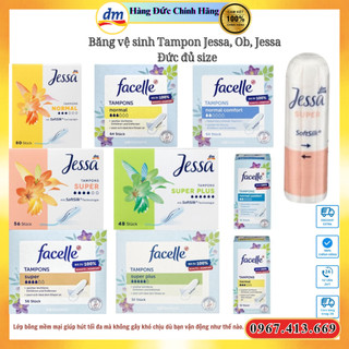 Băng vệ sinh Tampon Jessa, Ob, Jessa  Đức đủ size