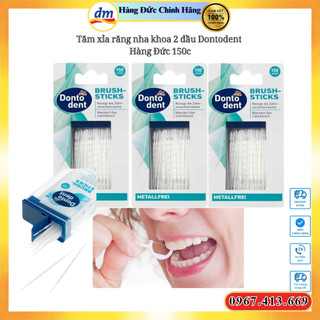 Tăm xỉa răng nha khoa 2 đầu Dontodent Đức 150c