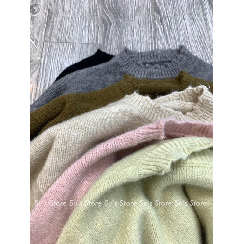 Áo len croptop đính tag viền tua rua A2849 SUSSTORE