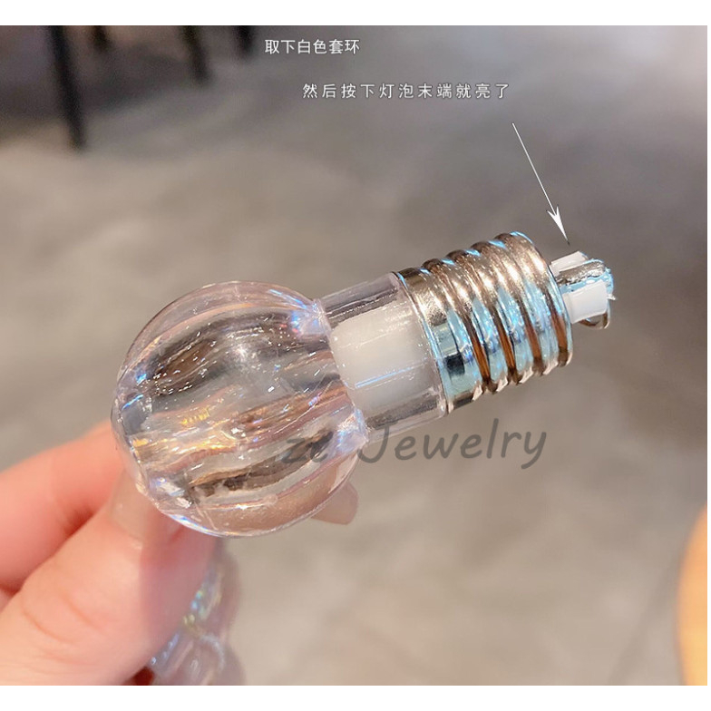 1 Kẹp Tóc Bóng Đèn Phát Sáng Vui Nhộn Sáng Tạo Dành Cho Bạn Nữ Kẹp Tóc Mái Đầu Bóng Đèn Phát Sáng