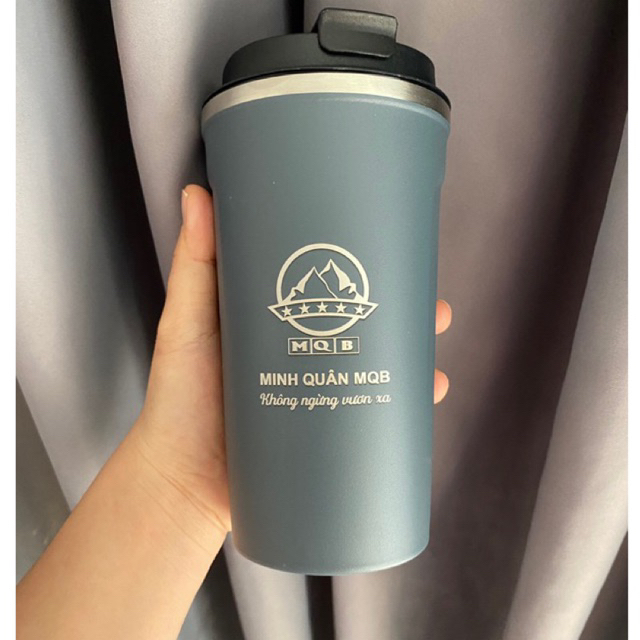 Ly giữ nhiệt 510ml inox 304 khắc tên - quà tặng văn phòng