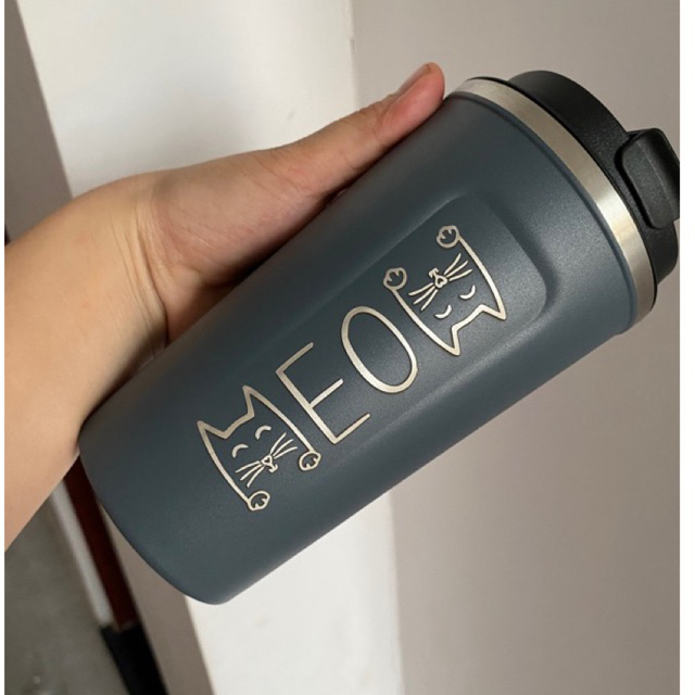 Ly giữ nhiệt 510ml inox 304 khắc tên - quà tặng văn phòng