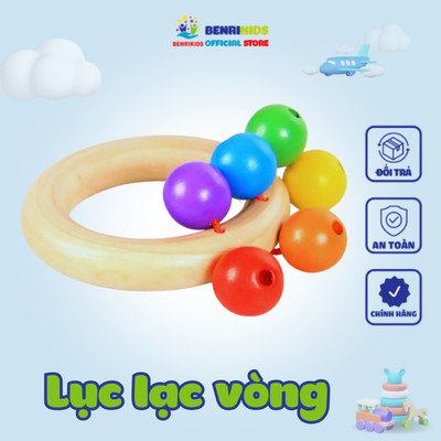 Lục Lạc Vòng Gỗ Làm Đồ Chơi Cho Bé An Toàn Tuyệt Đối Chính Hãng Benrikids