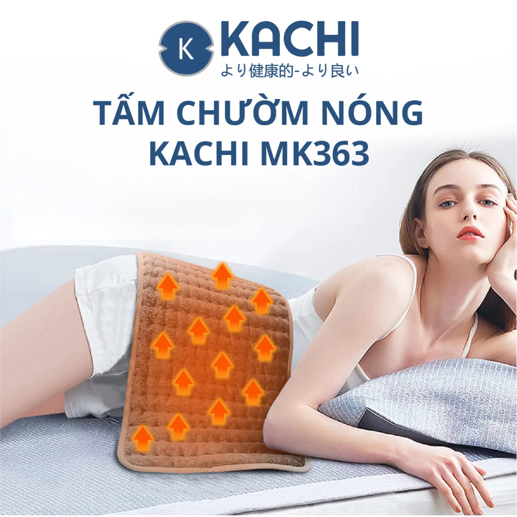 Thảm Chườm Nóng Kachi MK363 giảm đau nhức, sưởi ấm