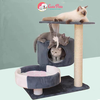 Nhà cây cho mèo Cat Tree 50x35x52cm Trụ cao móng dành cho mèo - Cutepets