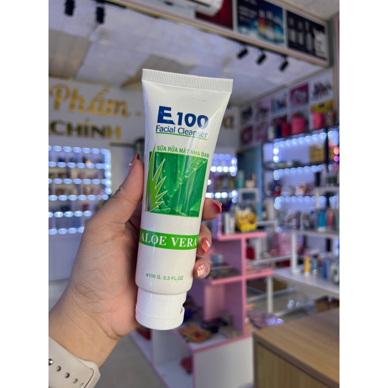 Sữa rửa mặt e100 nha đam 100gr