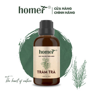 Tinh dầu Homer Tràm Trà Australia 20ml/100ml - Tea Tree Essential Oil - đạt chuẩn chất lượng kiểm định