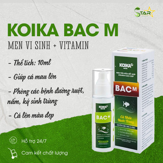 Men vi sinh bể cá koika bac m kết hợp vitamin