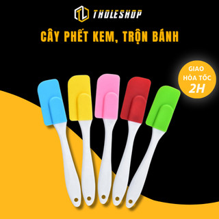Cây Phết Kem - Phới Dệt Trộn, Vét bột Bằng Silicon Tholeshop 5998