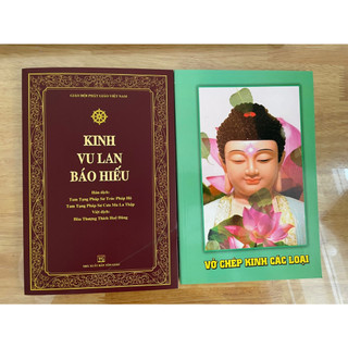 Sách - combo kinh vu lan và vở chép kinh