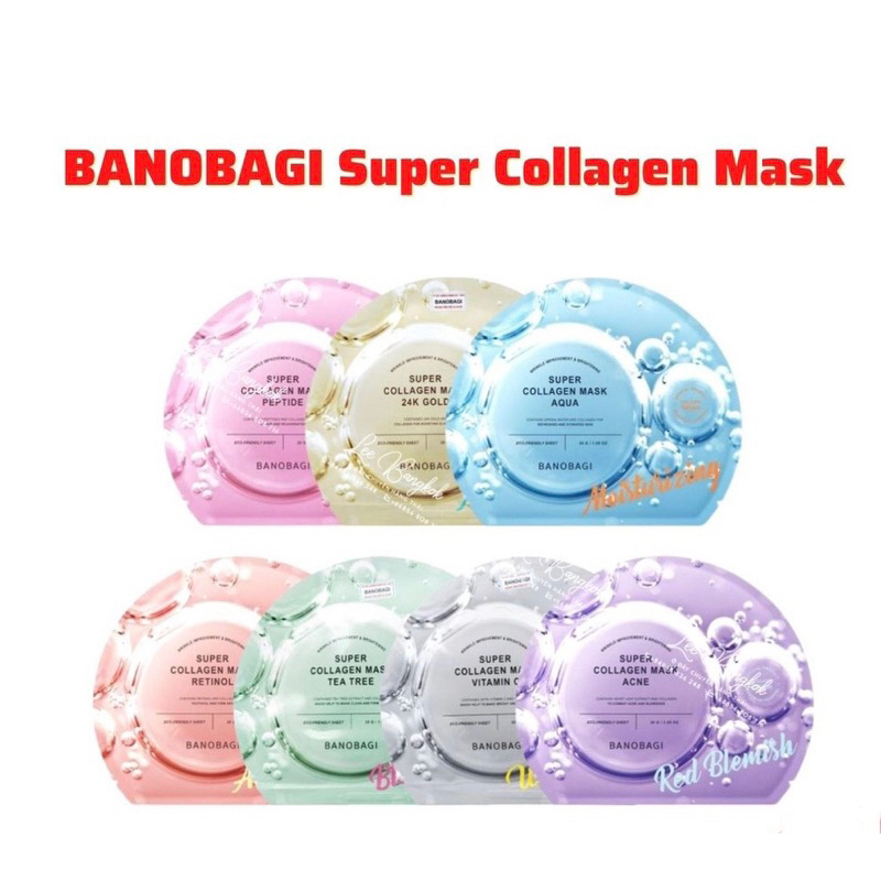 Mặt Nạ Giấy Banobagi Vita Genic Jelly Mask, Stem Cell, Collagen Bổ Sung Vitamin Dưỡng Da Thần Thánh Hàn Quốc 30ml