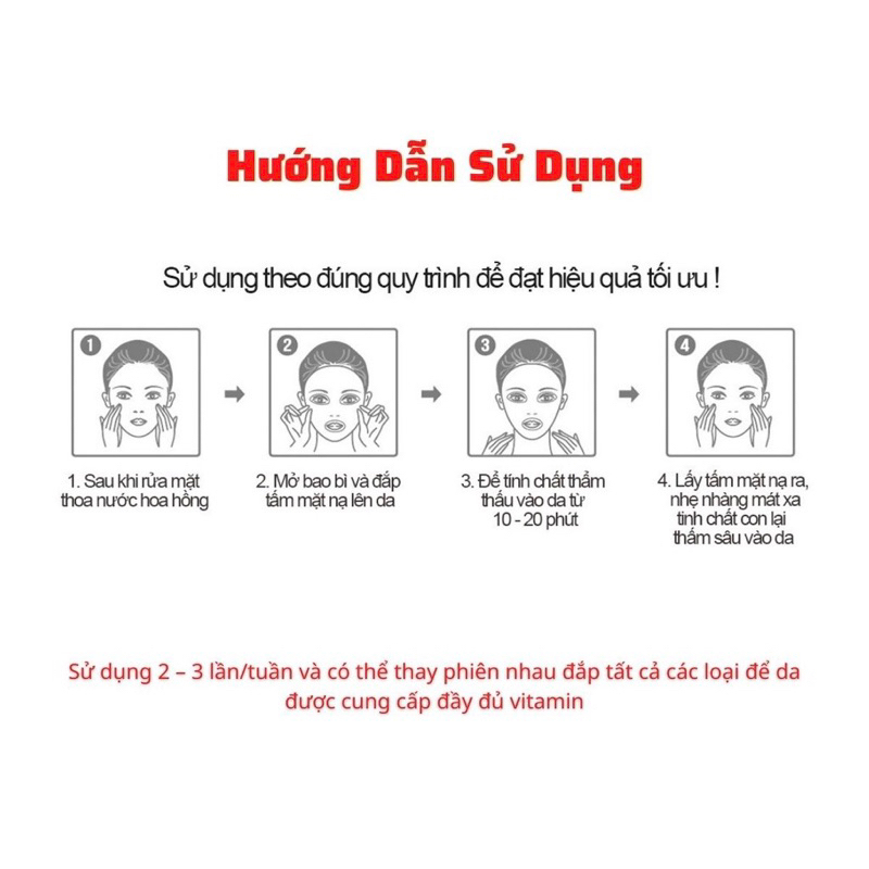 Mặt Nạ Giấy Banobagi Vita Genic Jelly Mask, Stem Cell, Collagen Bổ Sung Vitamin Dưỡng Da Thần Thánh Hàn Quốc 30ml