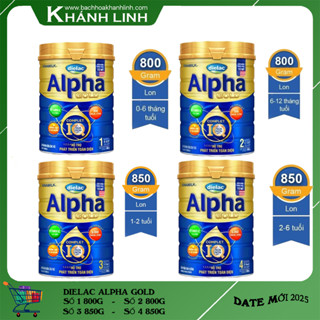 VINAMILKSữa Bột Dielac Alpha Gold 1 2 3 4 Lon 800G 850G chính hãng date mới