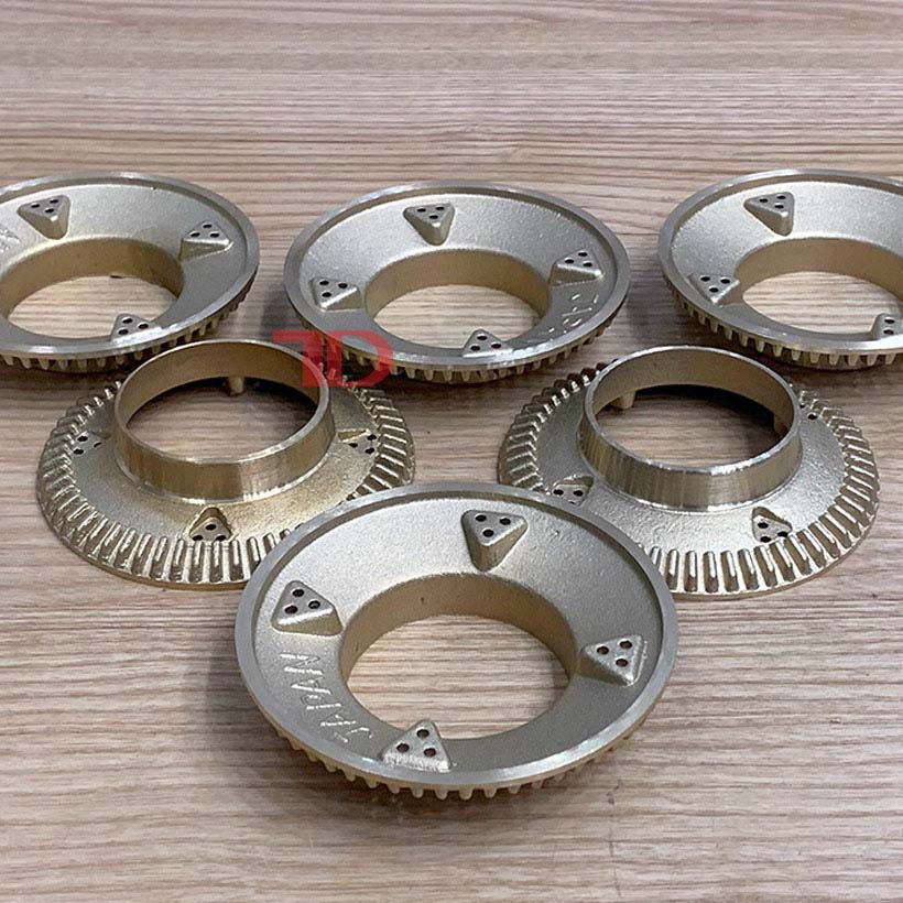COMBO 2 Mâm chia lửa bếp gas 43 - 78mm ĐỒNG chữ JAPAN, Đầu đốt bếp ga Sen đồng