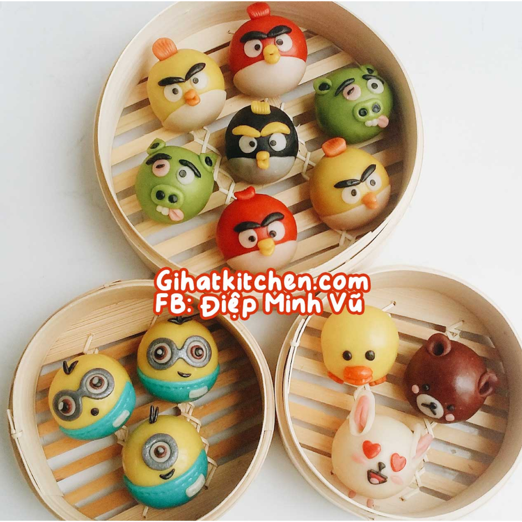 Bánh trung thu hoạt hình mẫu độc quyền siêu dễ thương cho các bé. Mua nhiều giá tốt