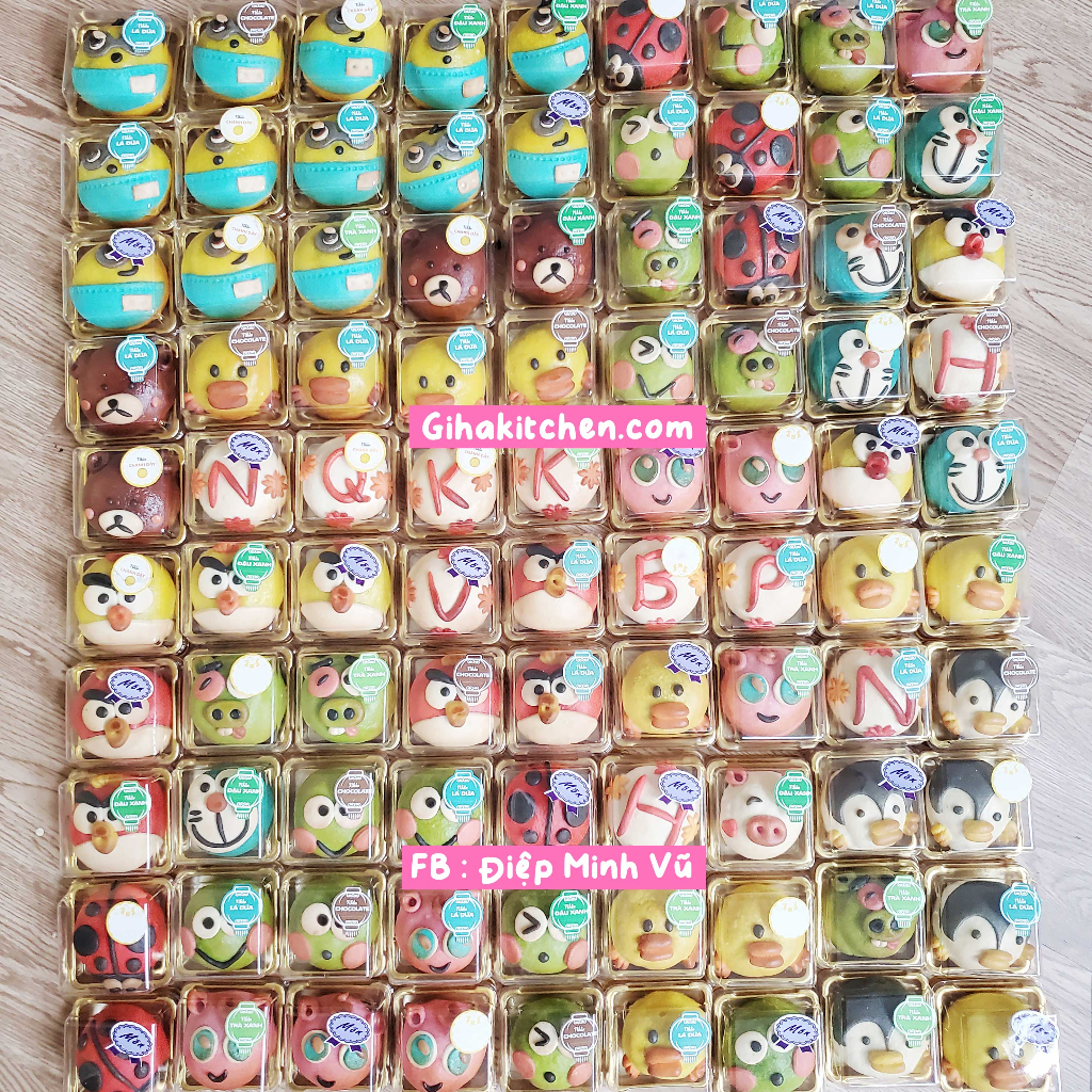 Bánh trung thu hoạt hình mẫu độc quyền siêu dễ thương cho các bé. Mua nhiều giá tốt