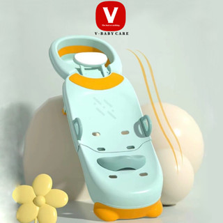Ghế Gội Đầu Cho Bé V-BABY, Ghế Gội Đầu Gấp Gọn Cỡ Lớn Kèm Chậu Gội Đầu Có Tấm Lót Đỡ Gáy