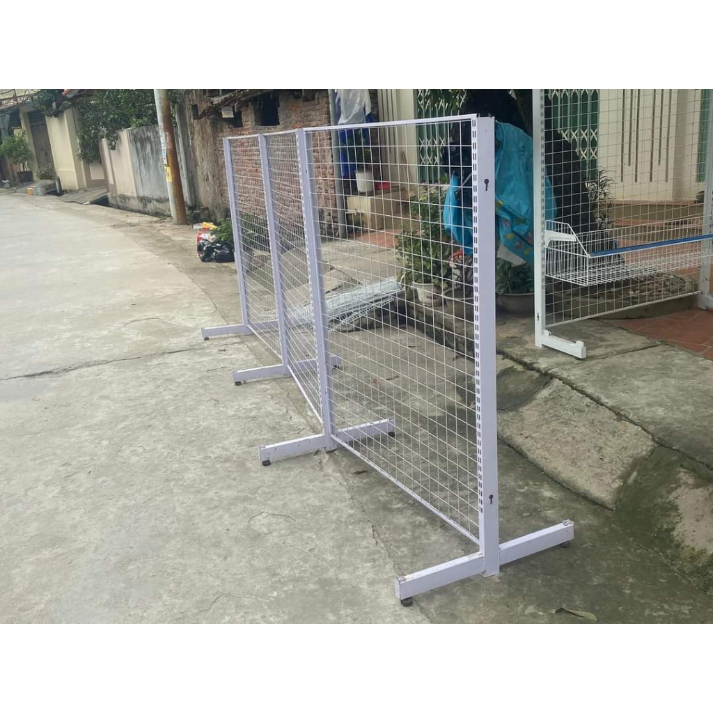 Chân trụ kệ đôi siêu thị, kệ đôi giữa nhà kích thước 1m2, 1m5, 1m8