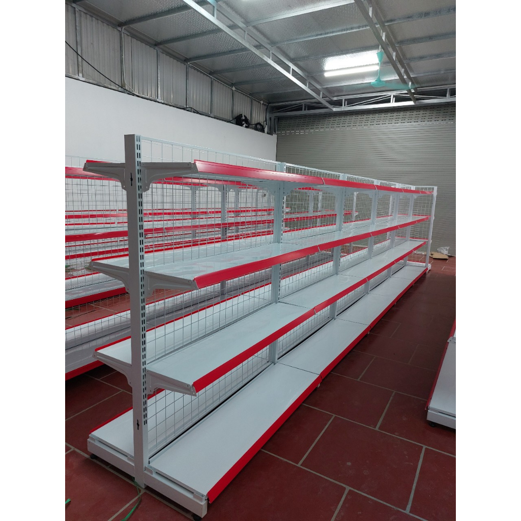 Chân trụ kệ đôi siêu thị, kệ đôi giữa nhà kích thước 1m2, 1m5, 1m8