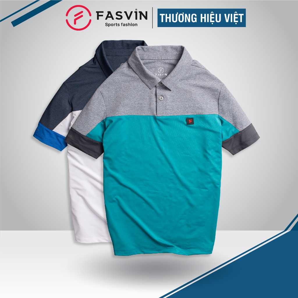 Áo POLO thể thao nam Fasvin PL21458.HN vải Askin cao cấp co giãn thoải mái