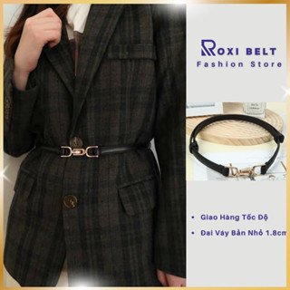 Đai Váy Nữ Màu Đen Khóa Cài Thời Trang Roxi Belt - Đai Áo Vest Nữ Học Sinh Sinh Viên Đv021