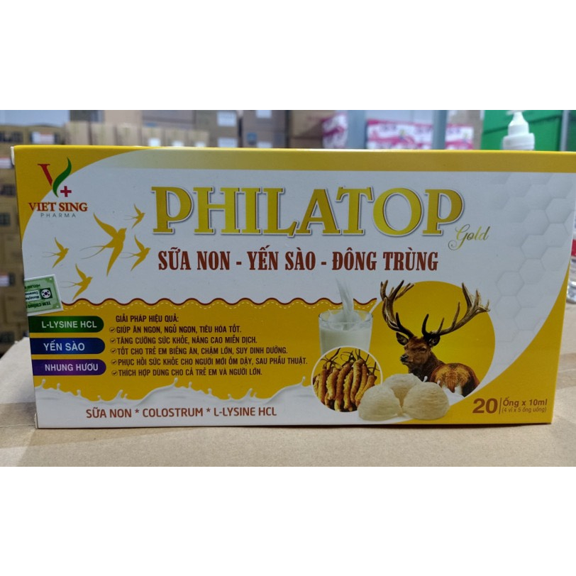 Philatop gold sữa non - Yến sào - Đông trùng