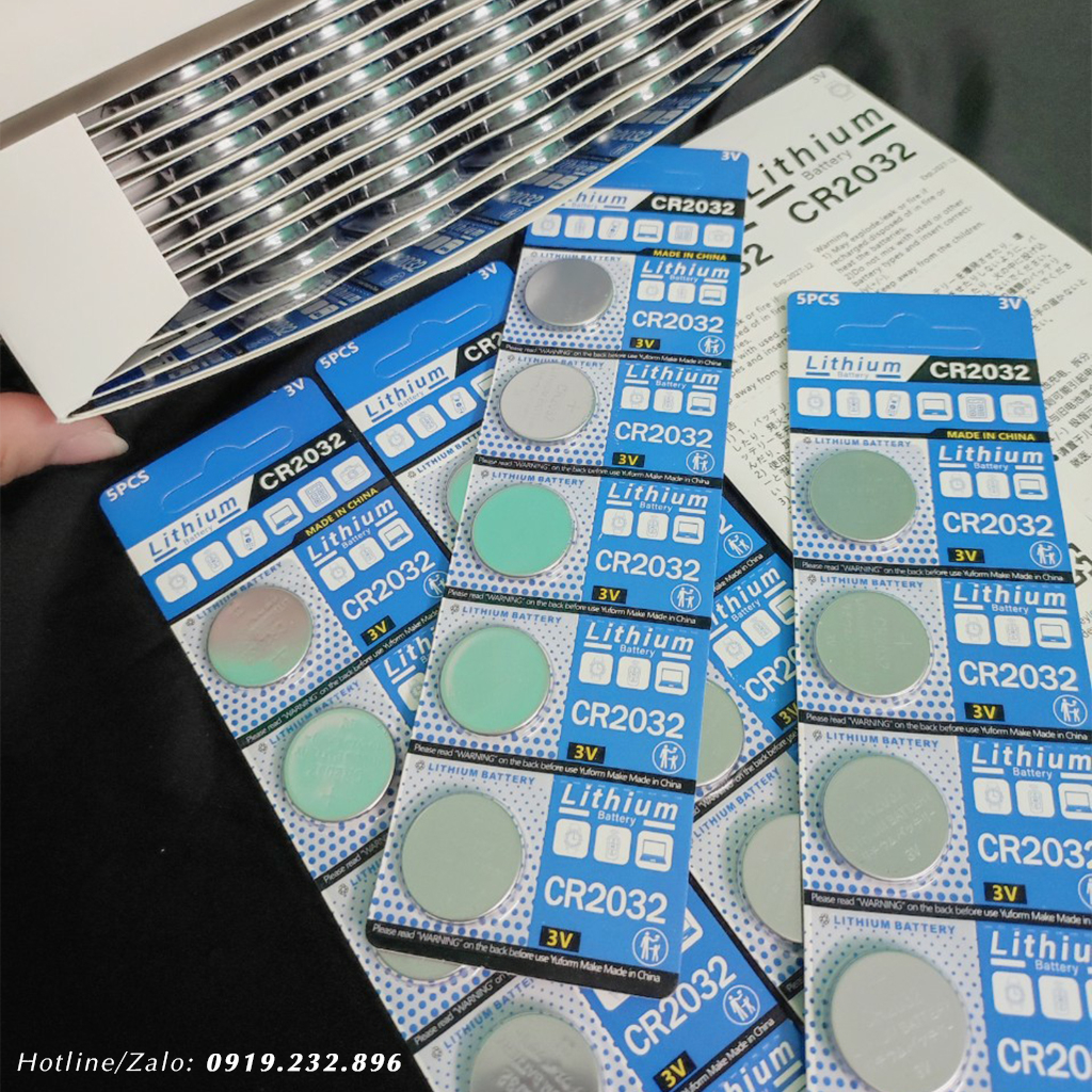 Pin CR2032 Chính Hãng Cho Máy Lên Dây, Máy Tính, Cân Điện Tử - Pin Đồng Xu CMOS Lithium 3V