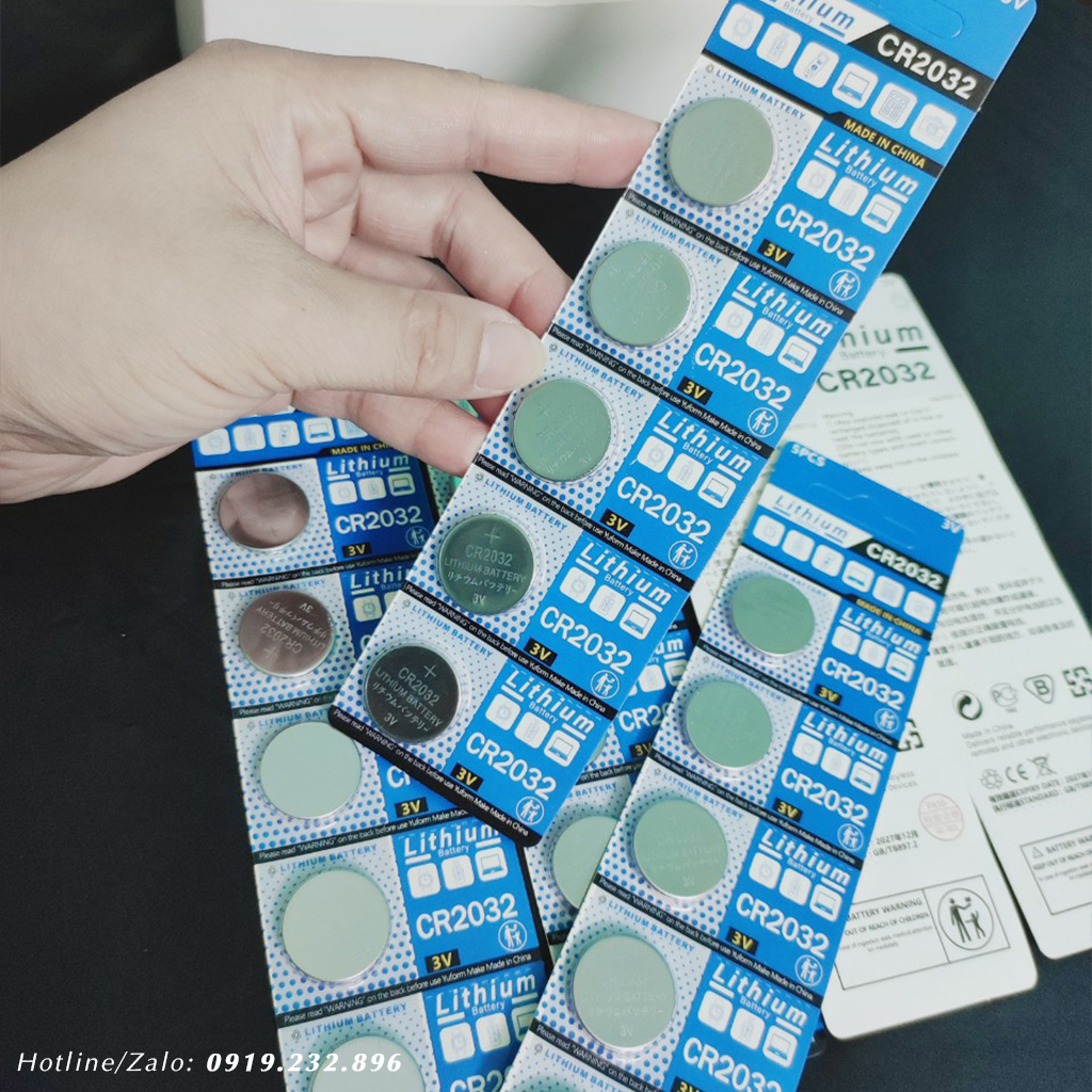 Pin CR2032 Chính Hãng Cho Máy Lên Dây, Máy Tính, Cân Điện Tử - Pin Đồng Xu CMOS Lithium 3V